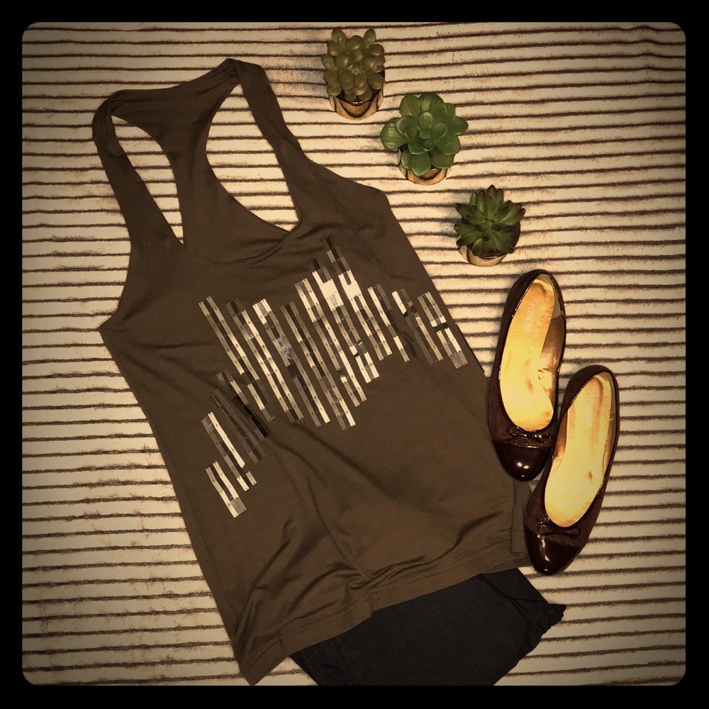 🎁 Brown Sequin Tank - sale* (see description)